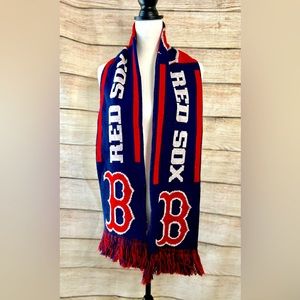 Boston Red Sox fringe scarf unisex